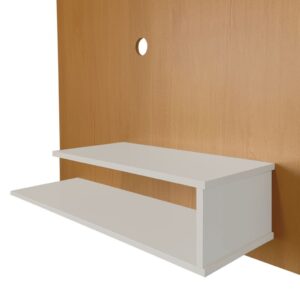 Painel Para Tv Até 32 Polegadas Com Prateleira Liso e Ripado