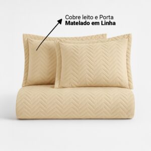 Kit Decorativo Cama Queen Cobre Leito Matelado