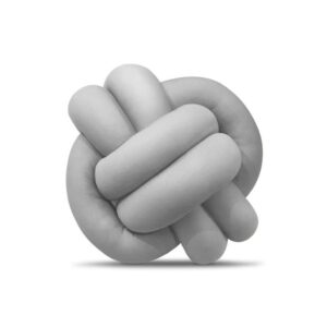 Almofada Nó Nozinho Escandinavo De Luxo - CINZA