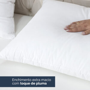 Kit Com 02 Travesseiro Percal 180 Fios Algodão Toque De Pluma