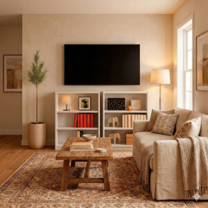 Estante Livreiro Bipartido 1,80m Multiuso 6 Nichos Sala Escritório