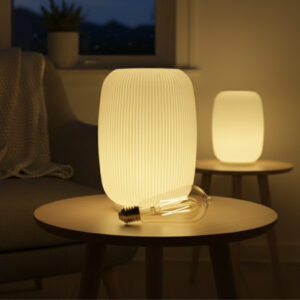 Abajur Luminária de Mesa Japonesa Satori Minimalista Decorativa Sala Quarto Escritório Design Zen Oriental Moderno - Soquete E27 Padrão