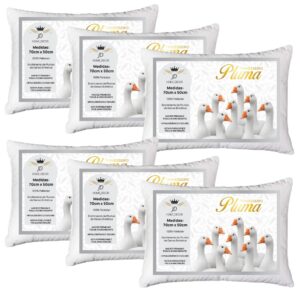 Travesseiros Macio Pluma de Ganso Pluma 70cm x 50cm