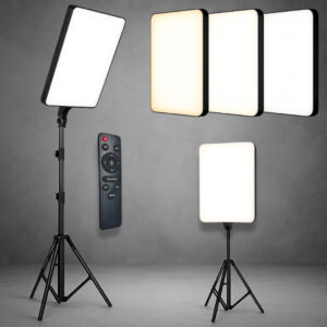 Kit Ring Light Luminária 16 Pol Led Iluminador Com Tripé 2,10 Profissional Estudio Portátil