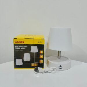 Abajur Recarregável Telescópico Touch Lâmpada de Mesa Multifuncional USB-Minimeow - branco