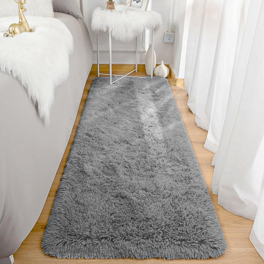 Tapete Passadeira 2,00 x 0,60 Corredor Quarto Sala Felpudo Várias Cores