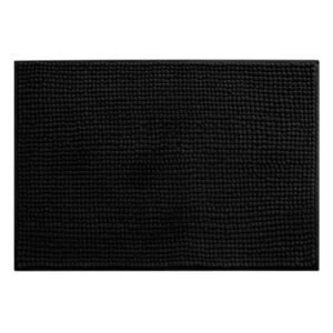 Tapete De Banheiro Quarto Grande 50X80cm Cores Variadas - PRETO
