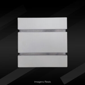 Arandela de Parede 2 Focos 2 Frisos Interna Externa Luminária de parede Muro Escada Corredor Moderna - Branca