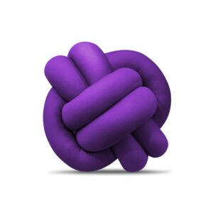 Almofada Nó Nozinho Escandinavo De Luxo - ROXO