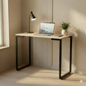 Escrivaninha Mesa de Escritório Industrial Base Aço 90x45X90cm Escritório Home Office Estudo