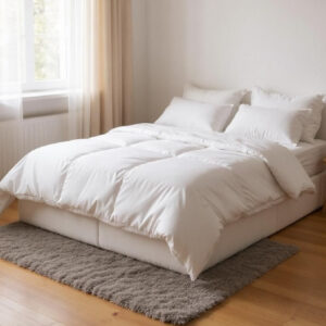 Edredom DUPLA FACE em Tecido SOFTFLEX 400 Fios Dupla Face LISO Premium - BRANCO