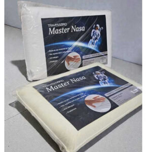 KIT TRAVESSEIRO NASA MASTER VISCOELASTICO MACIO LINHA LUXO ANTIALERGICO ALT 10cm COMFORTAVEL