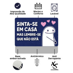 Tapetes Porta Engraçados Decorativo Entrada Antiderrapante 55x35