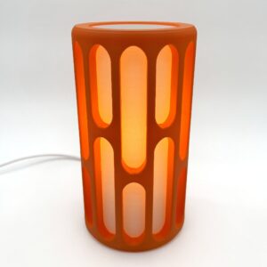 Luminária Ovals Mesa Cabeceira 110V/220V quarto sala escritório - Laranja