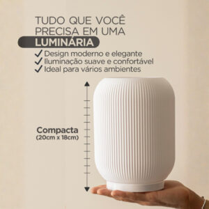 Abajur Sophie Luminária de Mesa Moderna para Quarto Sala Escritório 110V/220V