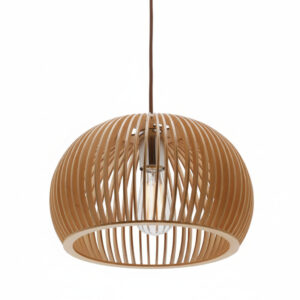 Pendente de Teto Lustre Grande de Sala em Madeira Mdf Decoração