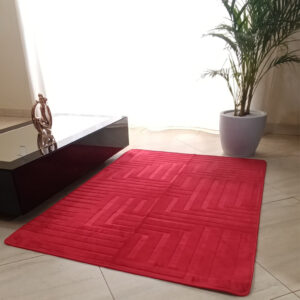 Tapete de Sala/Quarto 1,00m x 1,40m / 1,40m x 2,00m Aveludado Antiderrapante Padrão Geométrico