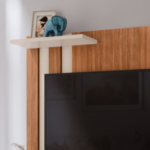 Painel Suspenso Home TV Até 32 Polegadas Nichos Prateleira