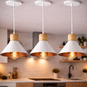 KIT 3 Luminária Pendente de teto Moderna para Sala Cozinha