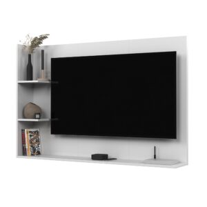 Painel Para TV Ripado Modelo Berlim 50 Polegadas Smart Plus - Quality Móveis - BERLIM - BRANCO