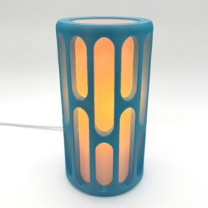 Luminária Ovals Mesa Cabeceira 110V/220V quarto sala escritório - Azul Céu