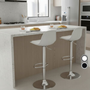 Banqueta Eiffel Giratória Estofada com Encosto Sala de Jantar