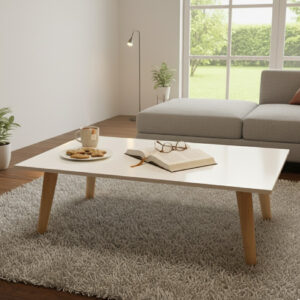 Mesinha De Centro Mesa Pequena Decorativa Sala de Estar Pés Palito Madeira Maciça Várias Cores Promoção