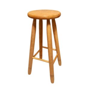 Banquinhos Grande em madeira maciça 70cm Altura - Banco tamborete banqueta Alta - 1 Banco Grande