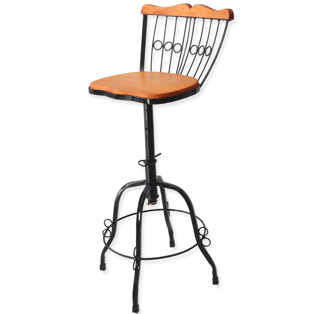 Banqueta Bistrô Regulável E Giratória Para Cozinha Americana