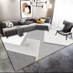 Tapete Belga Luxo 2,40 x 2,00 Estampa Moderna p/ Decoração Sala Escritório Grande - Belga 299