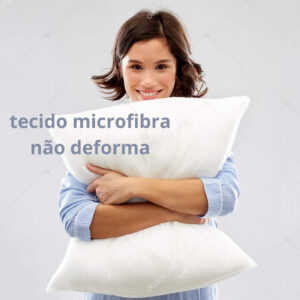 Travesseiro 50x70 Suporte Firme 100% Macio Adulto Fibra Siliconizada Antialérgico