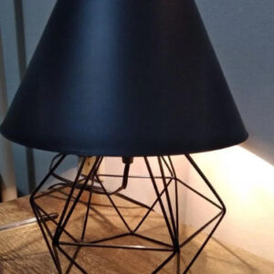 Abajur Pequeno luminária Com Aramado Retrô Ideal Para Quarto Diamante