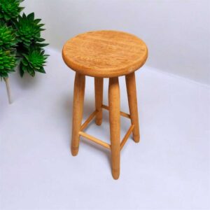 Banquinhos Grande em madeira maciça 70cm Altura - Banco tamborete banqueta Alta
