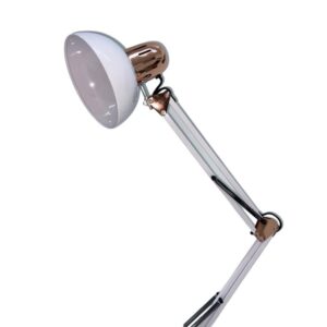 Luminária Pixar Luxo com Detalhes Rose - Articulada Com Garra