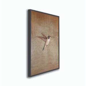 Kit2 QUADROS decorativo com MOLDURA CAIXA ALTA grande 41x61 cm Beija-Flor, Arte Minimalista Retrô para Decoração Rústica - UnitárioA1 Preto fosco 41x61