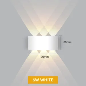 Luminária de Parede LED à Prova d'Água IP65 - Decoração Moderna