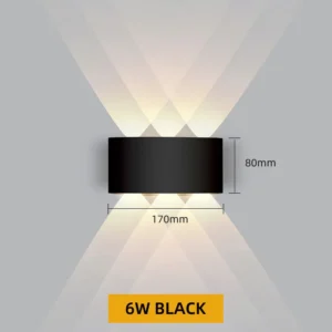 Luminária de Parede LED à Prova d'Água IP65 - Decoração Moderna