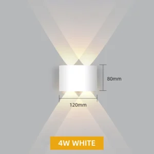 Luminária de Parede LED à Prova d'Água IP65 - Decoração Moderna