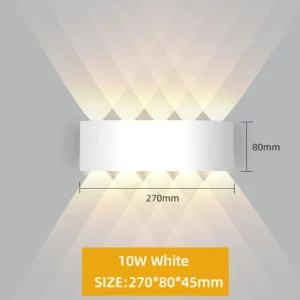 Luminária de Parede LED à Prova d'Água IP65 - Decoração Moderna