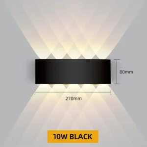 Luminária de Parede LED à Prova d'Água IP65 - Decoração Moderna