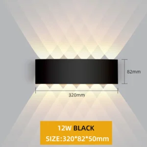 Luminária de Parede LED à Prova d'Água IP65 - Decoração Moderna