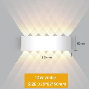 Luminária de Parede LED à Prova d'Água IP65 - Decoração Moderna