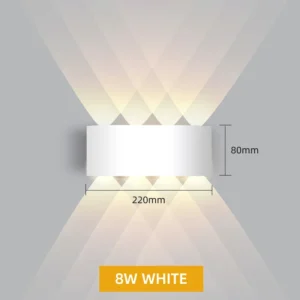 Luminária de Parede LED à Prova d'Água IP65 - Decoração Moderna