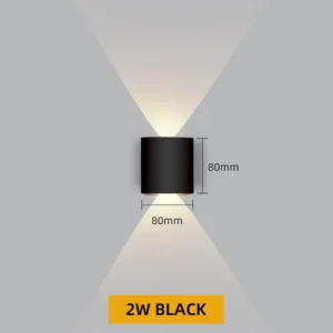 Luminária de Parede LED à Prova d'Água IP65 - Decoração Moderna