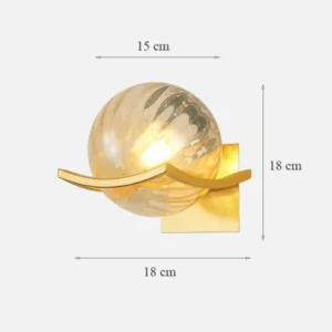 Luminária de Parede Moderna com Lua - Decoração para Quarto