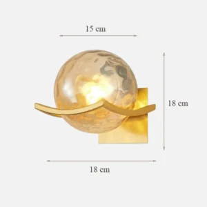 Luminária de Parede Moderna com Lua - Decoração para Quarto