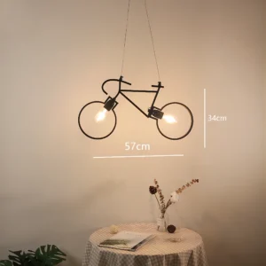 Luminária Pendente Industrial Vintage em Ferro para Decoração - Preto