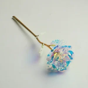 Rosa Artificial Banho de Ouro 24K - Decoração Criativa para Festas - Colorido