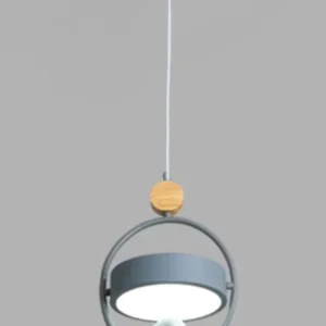 Luminária Pendente LED Pássaro Nórdica - Decoração Moderna para Cozinha e Sala - Cinza