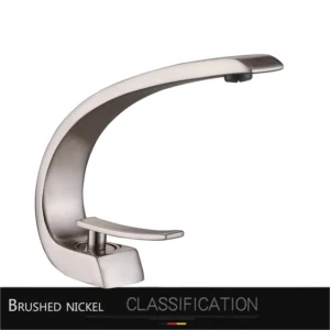 Torneira de Banheiro Luxuosa com Água Quente e Fria - Chrome - Níquel Escovado